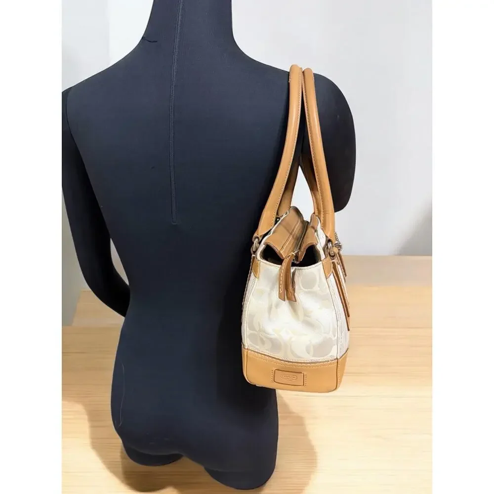 Y2K Coach 11818 Madeline Optic Signature Satchel & Fold Over Wallet